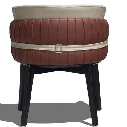 Modern Microfiber Leather Ash Dining Chair