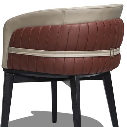 Modern Microfiber Leather Ash Dining Chair
