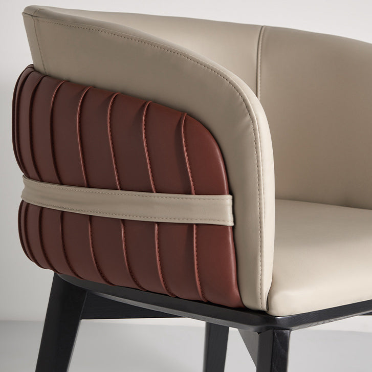 Modern Microfiber Leather Ash Dining Chair