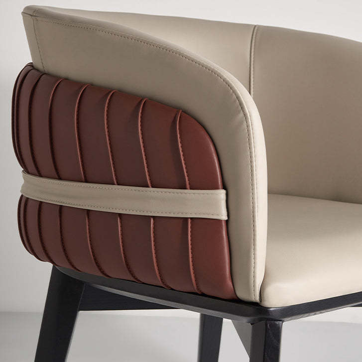 Modern Microfiber Leather Ash Dining Chair