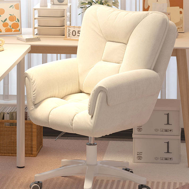 Modern Leather Velvet Steel Nylon Desk Chair