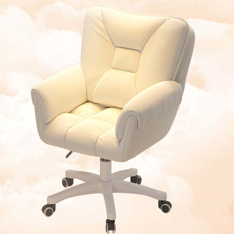 Modern Leather Velvet Steel Nylon Desk Chair
