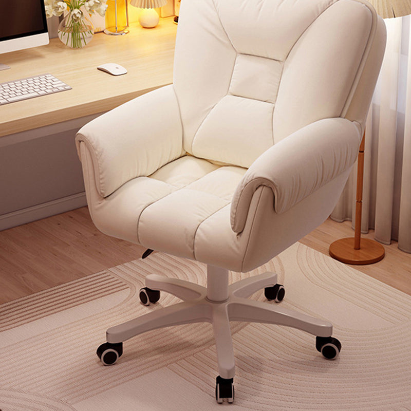Modern Leather Velvet Steel Nylon Desk Chair