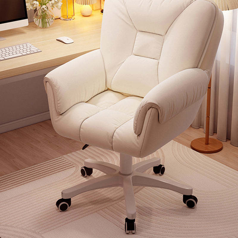 Modern Leather Velvet Steel Nylon Desk Chair