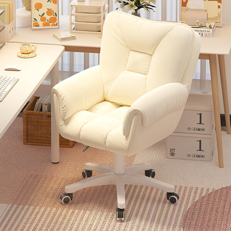 Modern Leather Velvet Steel Nylon Desk Chair