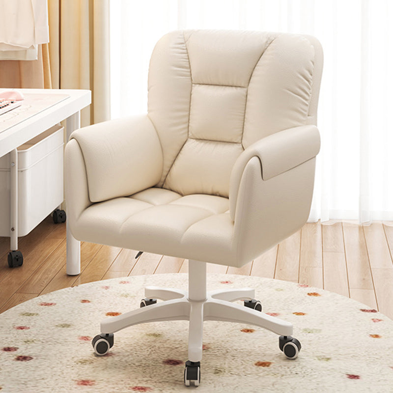 Modern Leather Velvet Steel Nylon Desk Chair