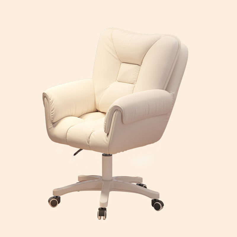 Modern Leather Velvet Steel Nylon Desk Chair