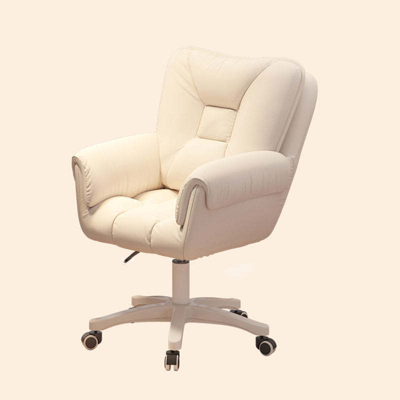 Modern Leather Velvet Steel Nylon Desk Chair