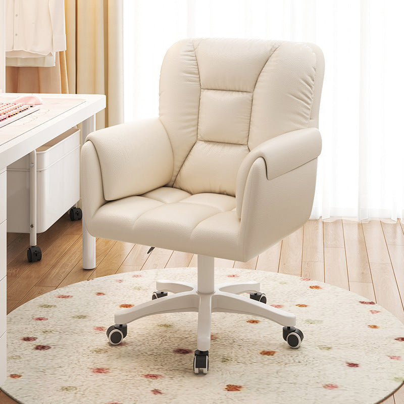 Modern Leather Velvet Steel Nylon Desk Chair