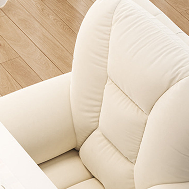 Modern Leather Velvet Steel Nylon Desk Chair — Leather / Gray & Beige