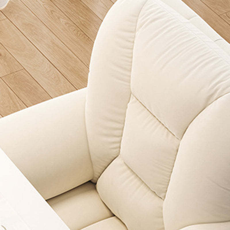 Modern Leather Velvet Steel Nylon Desk Chair — Leather / Gray & Beige