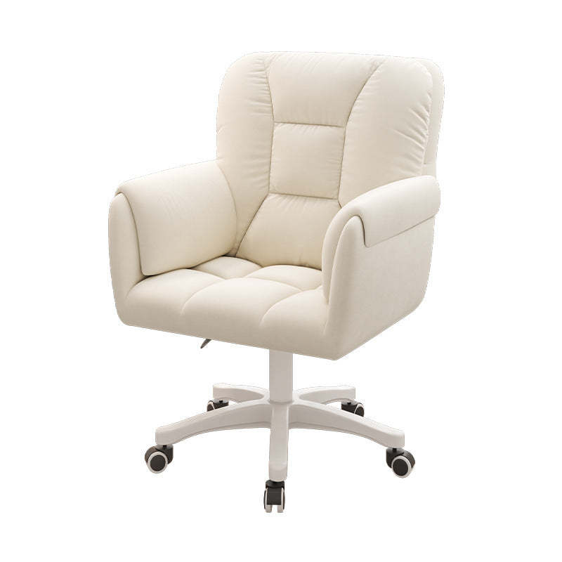 Modern Leather Velvet Steel Nylon Desk Chair
