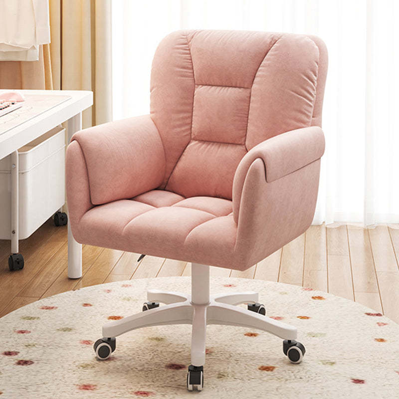 Modern Leather Velvet Steel Nylon Desk Chair