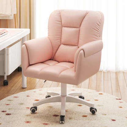 Modern Leather Velvet Steel Nylon Desk Chair
