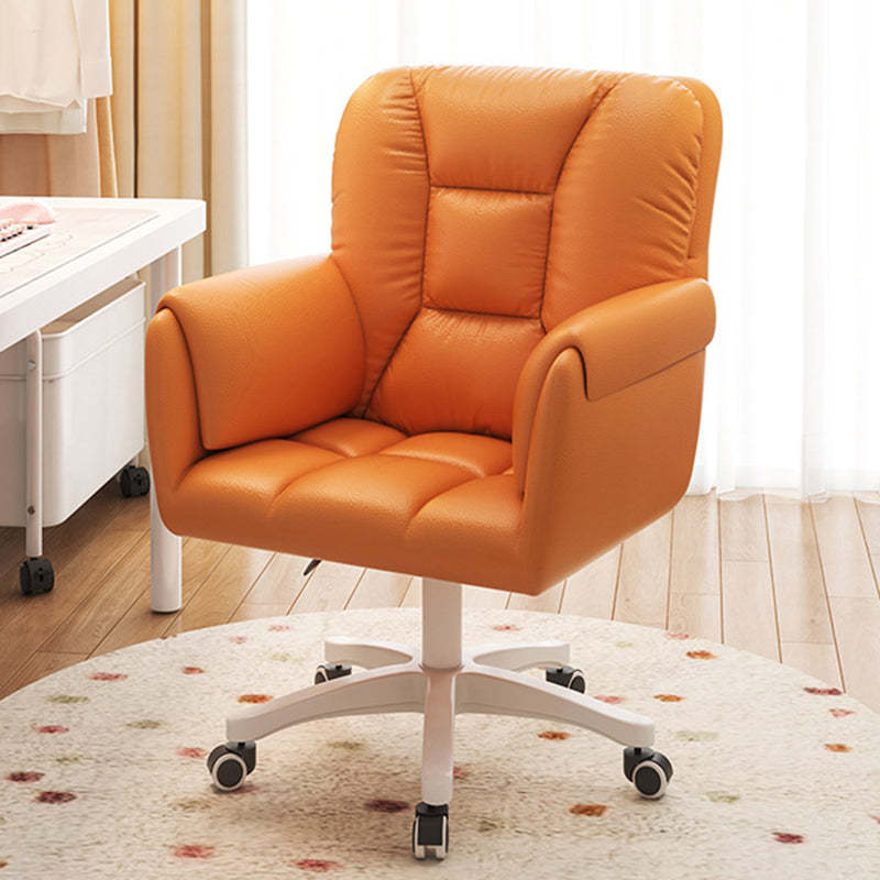 Modern Leather Velvet Steel Nylon Desk Chair