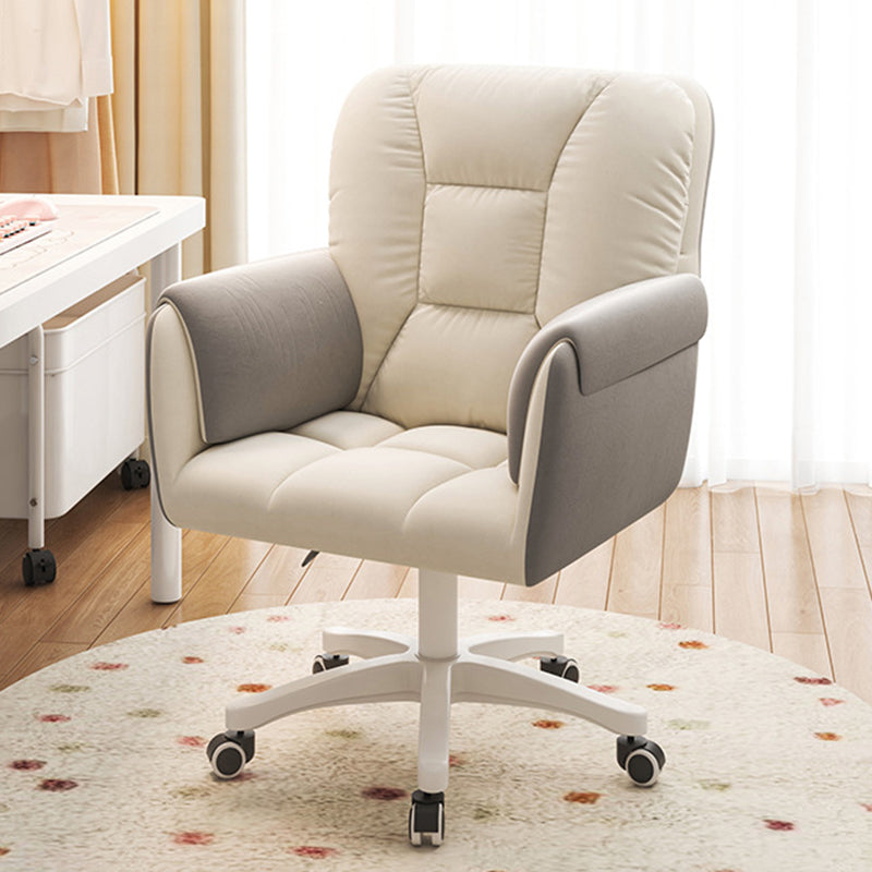 Modern Leather Velvet Steel Nylon Desk Chair