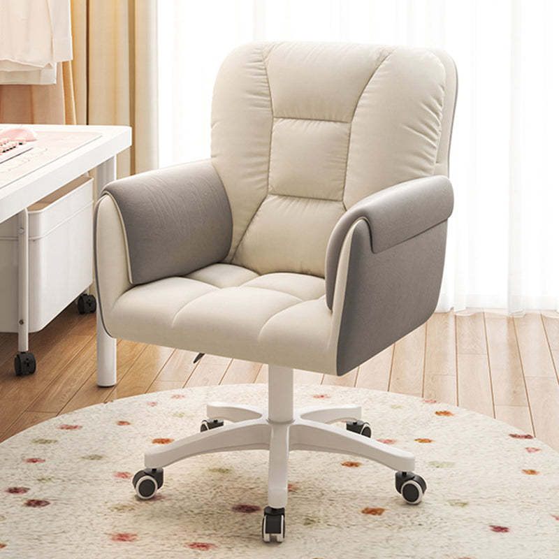 Modern Leather Velvet Steel Nylon Desk Chair