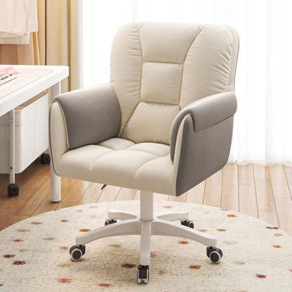 Modern Leather Velvet Steel Nylon Desk Chair