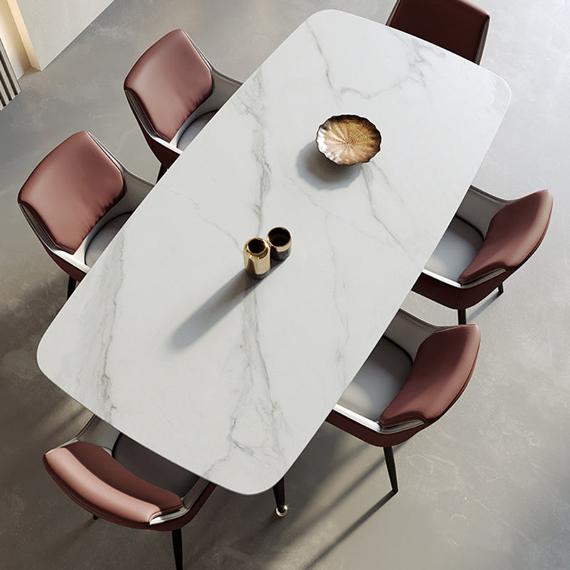 Scandinavian Microfiber Leather Steel Dining Chair