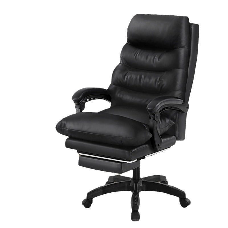 Modern Cowhide Steel Massage Desk Chair