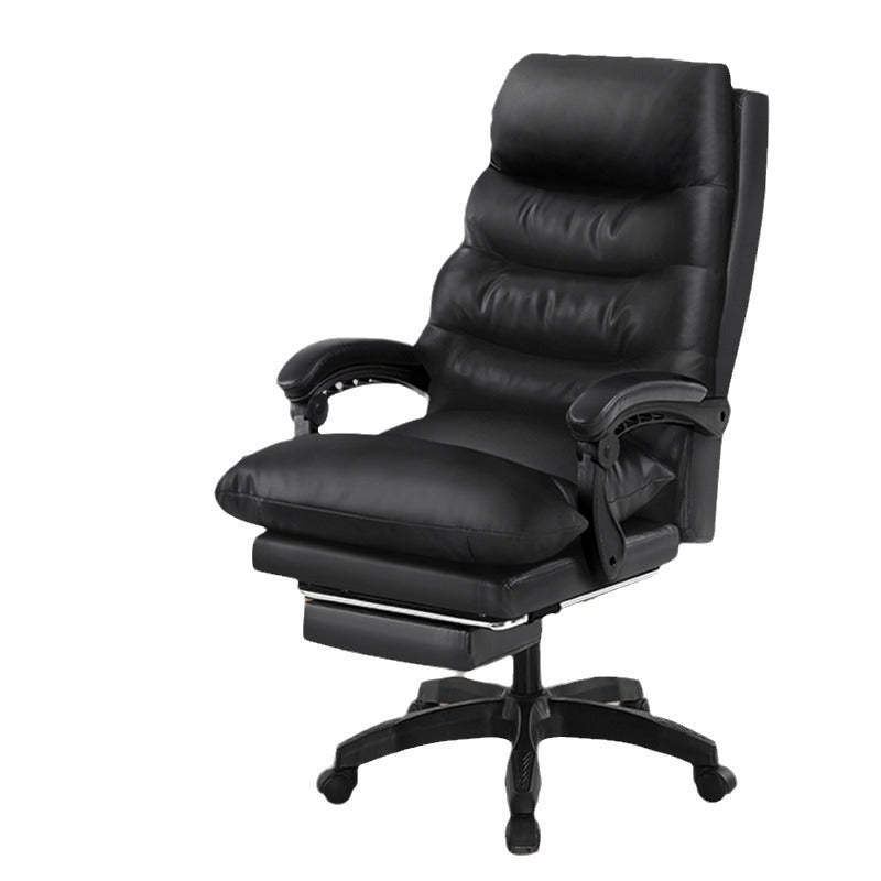 Modern Cowhide Steel Massage Desk Chair
