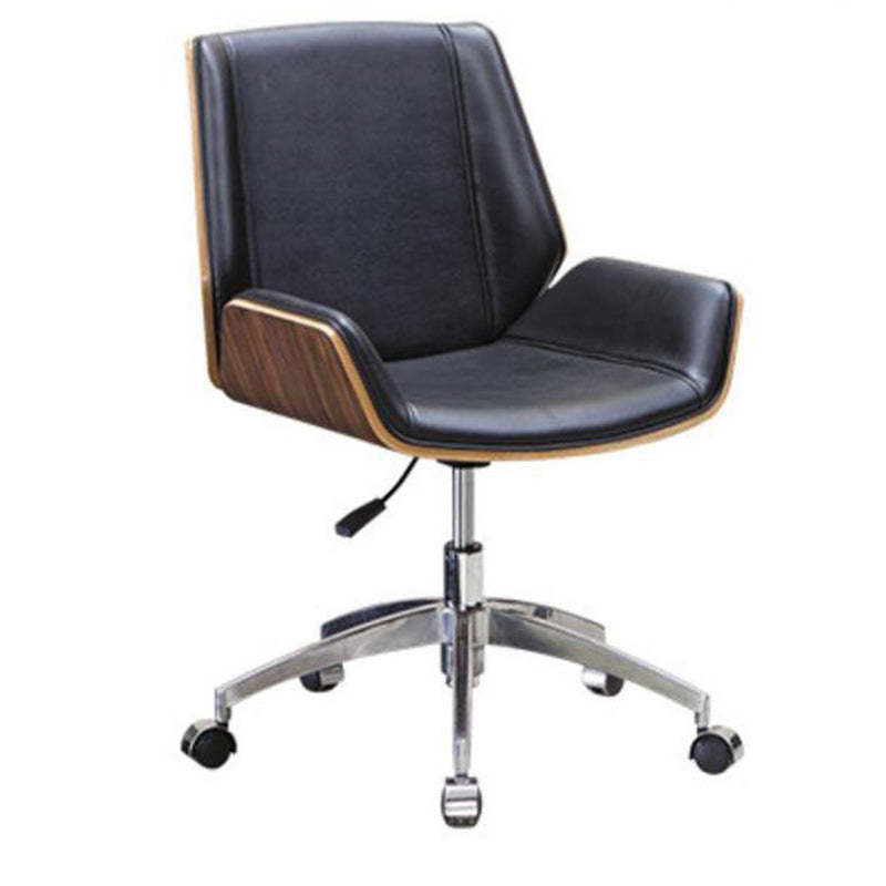Nordic Leather Steel Swivel Desk Chair