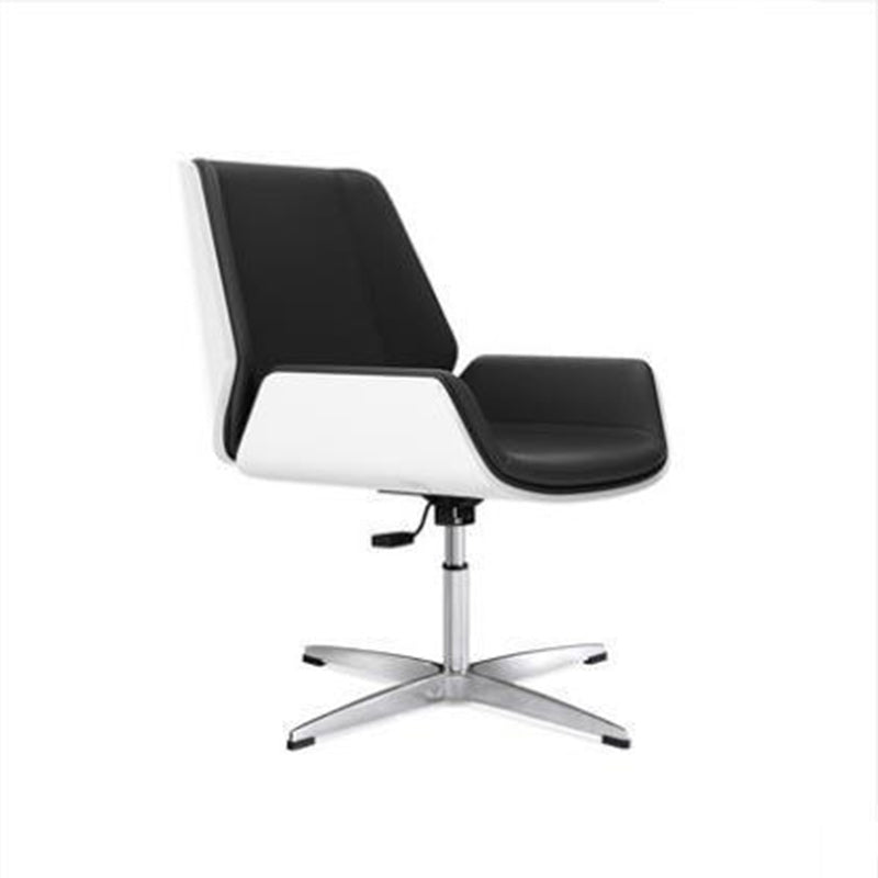 Nordic Leather Steel Swivel Desk Chair