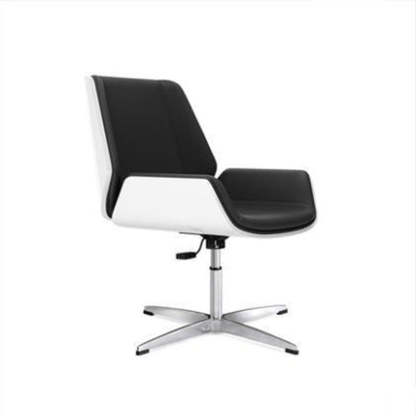 Nordic Leather Steel Swivel Desk Chair