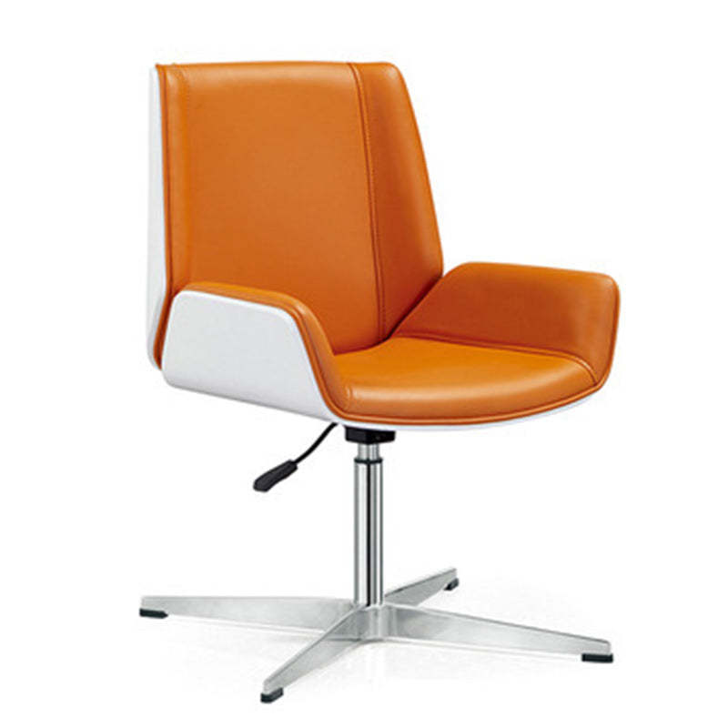 Nordic Leather Steel Swivel Desk Chair