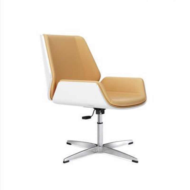 Nordic Leather Steel Swivel Desk Chair