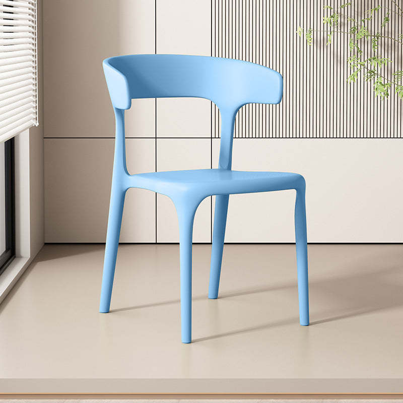 Scandinavian Plastic Hollow Stackable Dining Chair