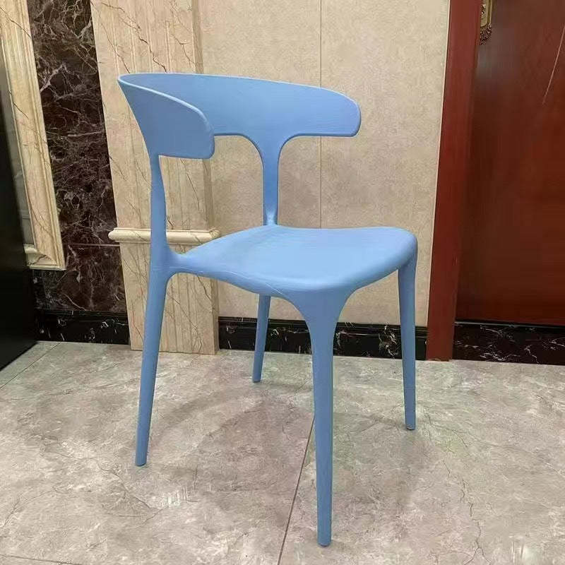 Scandinavian Plastic Hollow Stackable Dining Chair