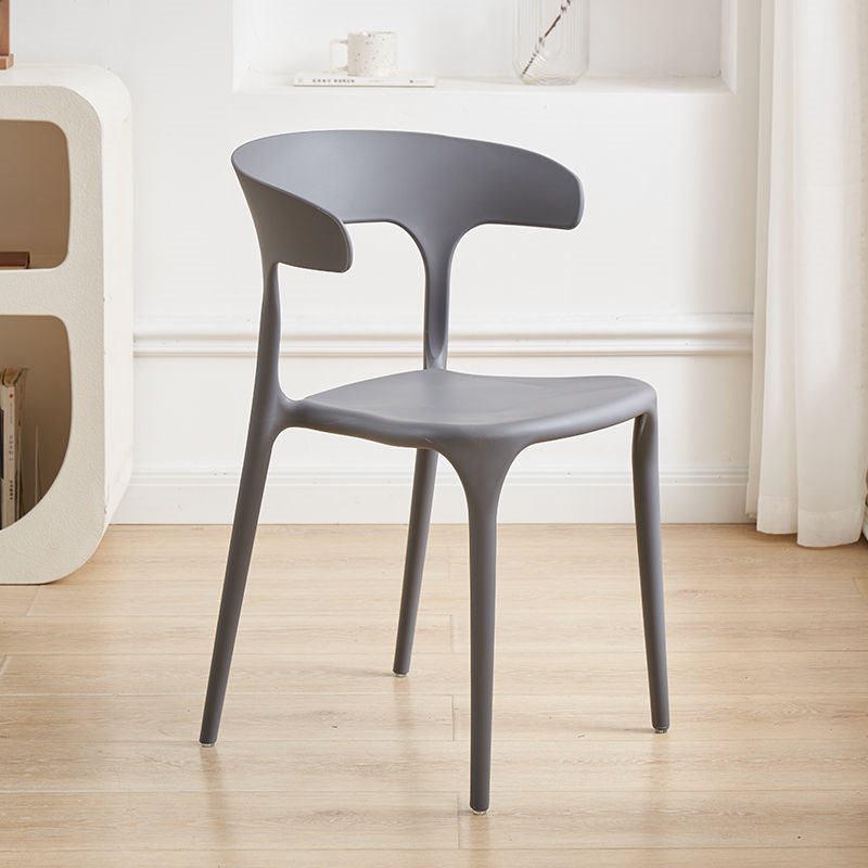 Scandinavian Plastic Hollow Stackable Dining Chair