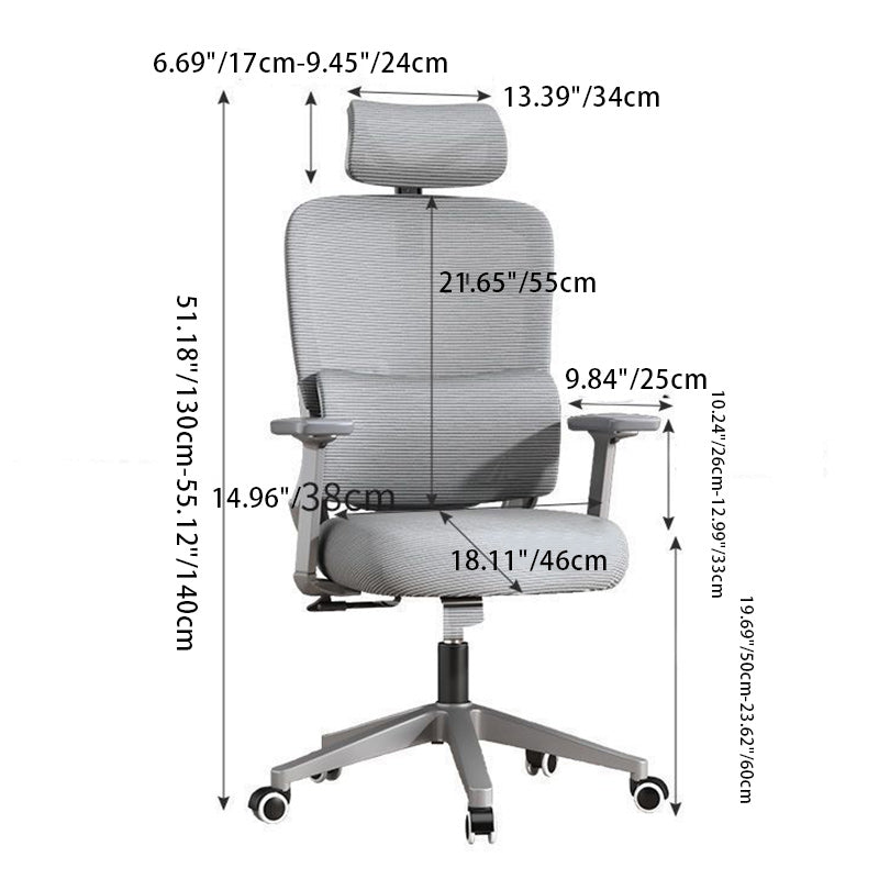 Modern Mesh Metal Breathable Lift Desk Chair