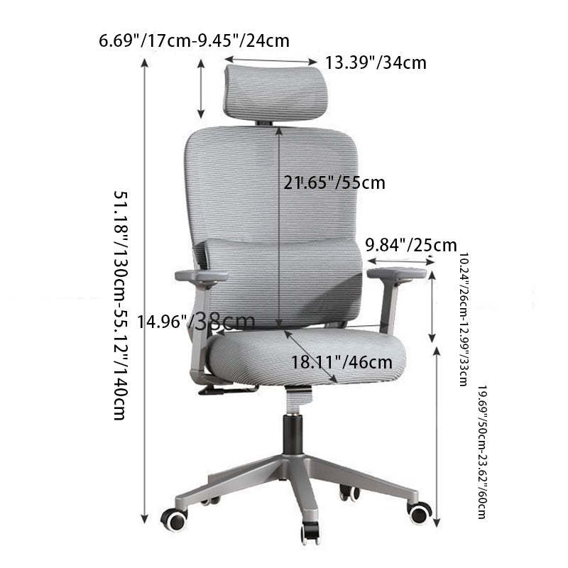 Modern Mesh Metal Breathable Lift Desk Chair
