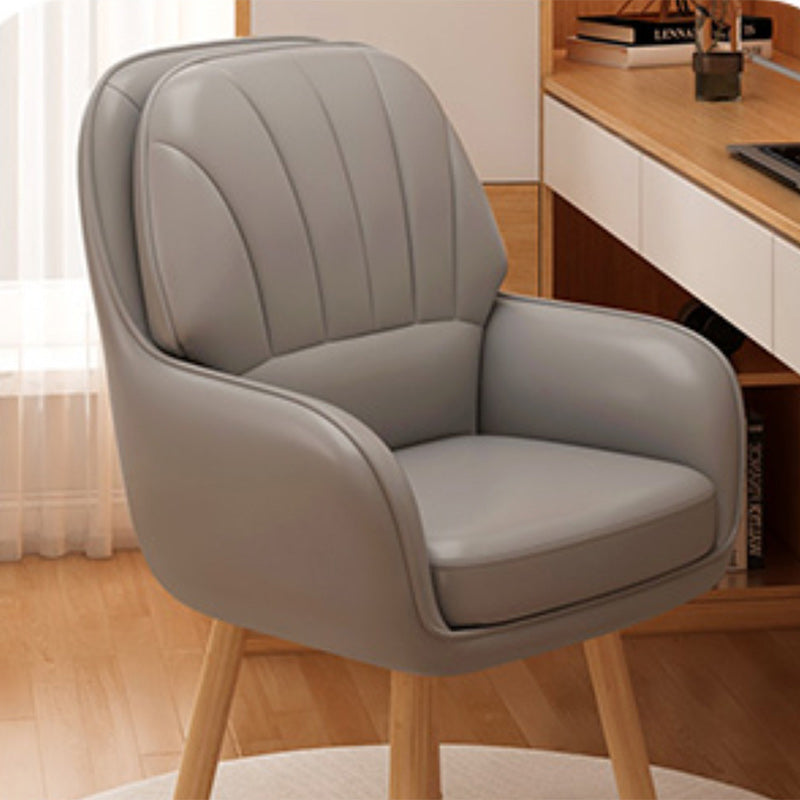 Scandinavian Swivel Vanity Stool With Backrest