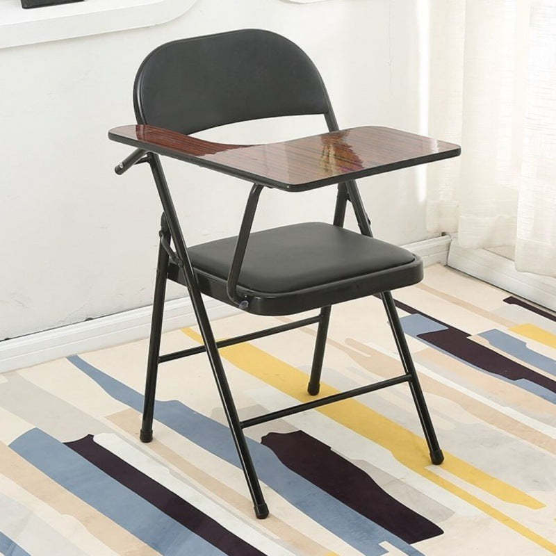Modern Leather Iron Foldable Desk Chair