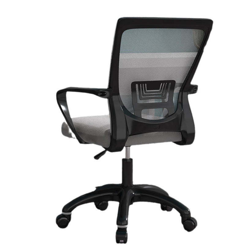 Modern Mesh Nylon Steel Latex Desk Chair — Nylon / Tray + Latex Seat / Black