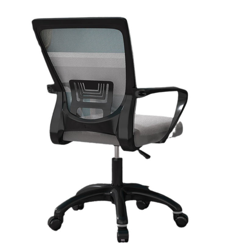 Modern Mesh Nylon Steel Latex Desk Chair — Nylon / Tray + Latex Seat / Black + Gray