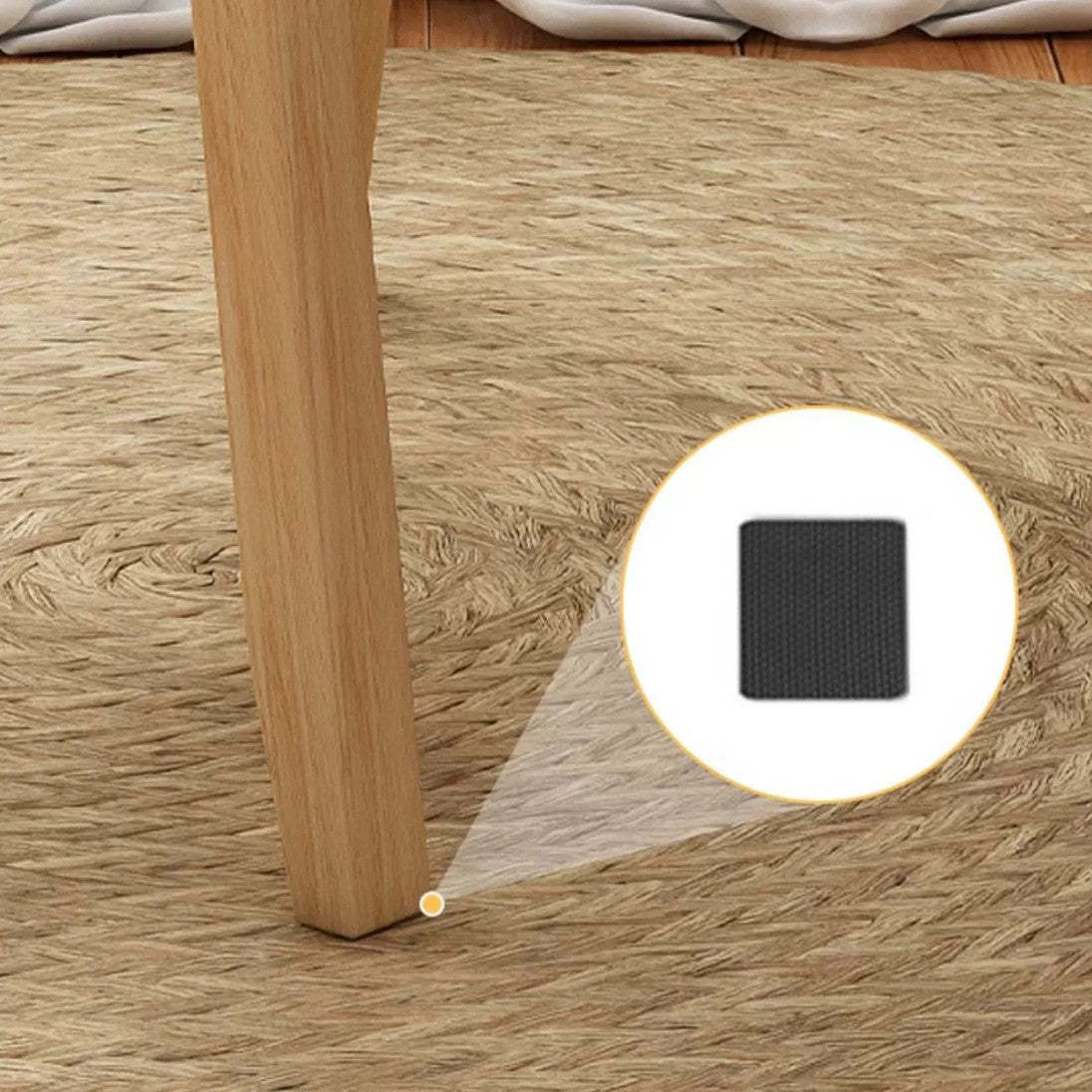 Nordic Rubber Wood Fabric Desk Chair