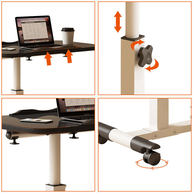 Minimalist Density Steel Liftable Desk — H