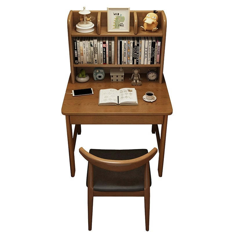 Modern Rubberwood 1-Drawer Desk