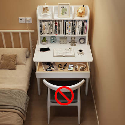 Modern Rubberwood 1-Drawer Desk