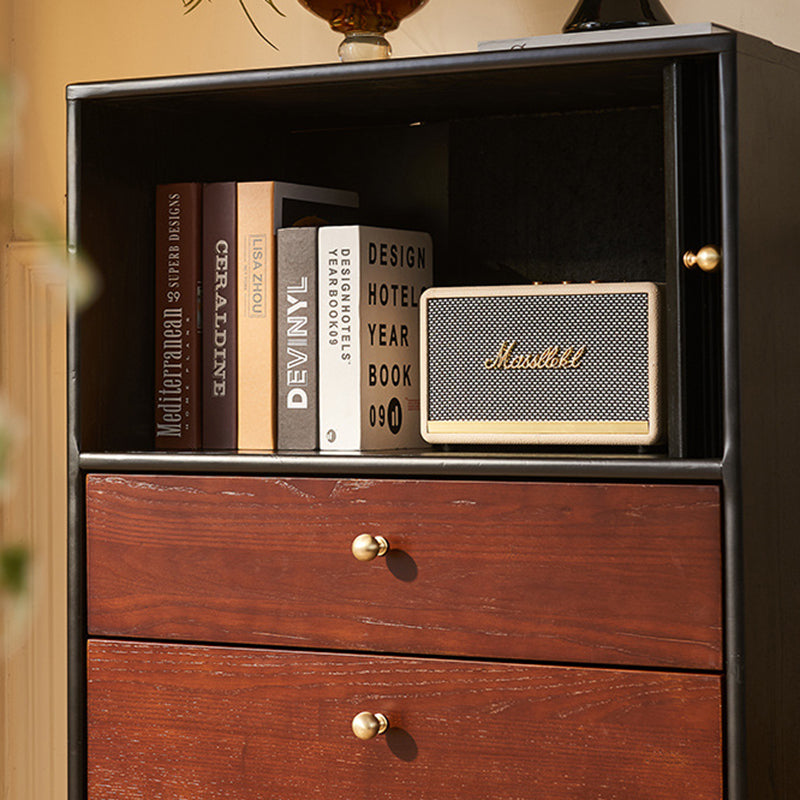 Vintage Wood 4-Drawer Storage Cabinet