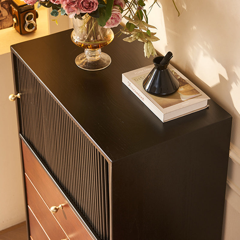 Vintage Wood 4-Drawer Storage Cabinet