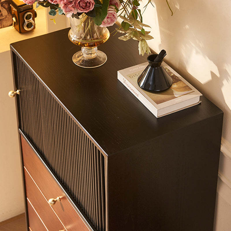 Vintage Wood 4-Drawer Storage Cabinet