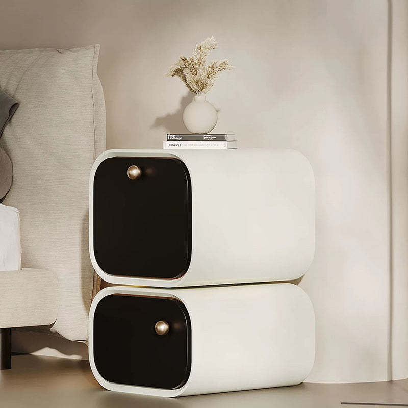 Nordic Eco Lacquered Nightstand 2-Drawer