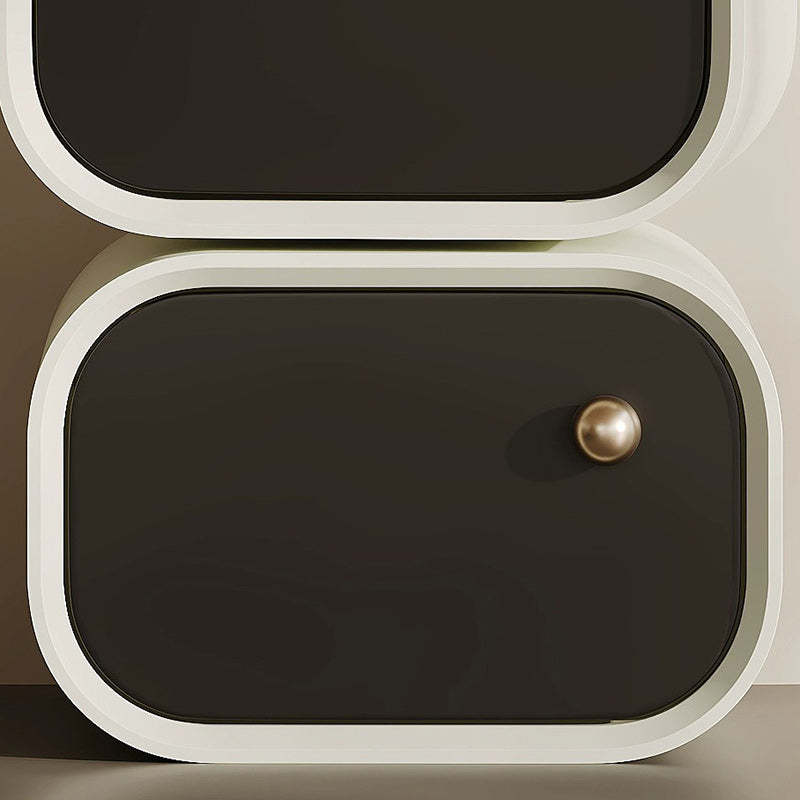 Nordic Eco Lacquered Nightstand 2-Drawer