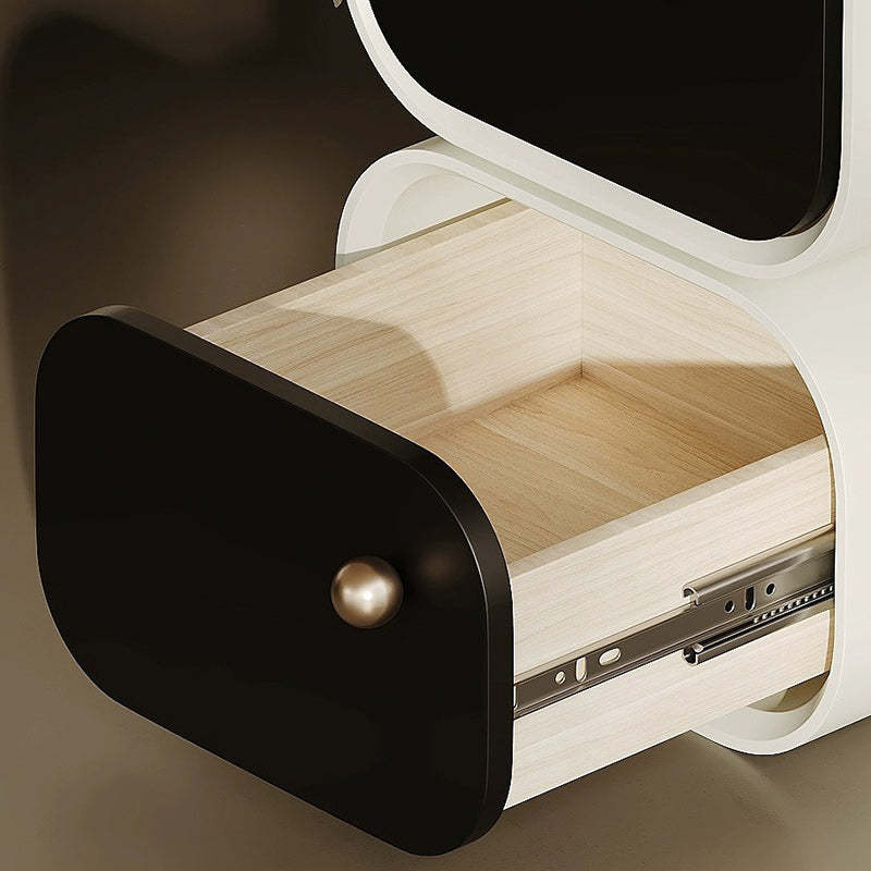 Nordic Eco Lacquered Nightstand 2-Drawer
