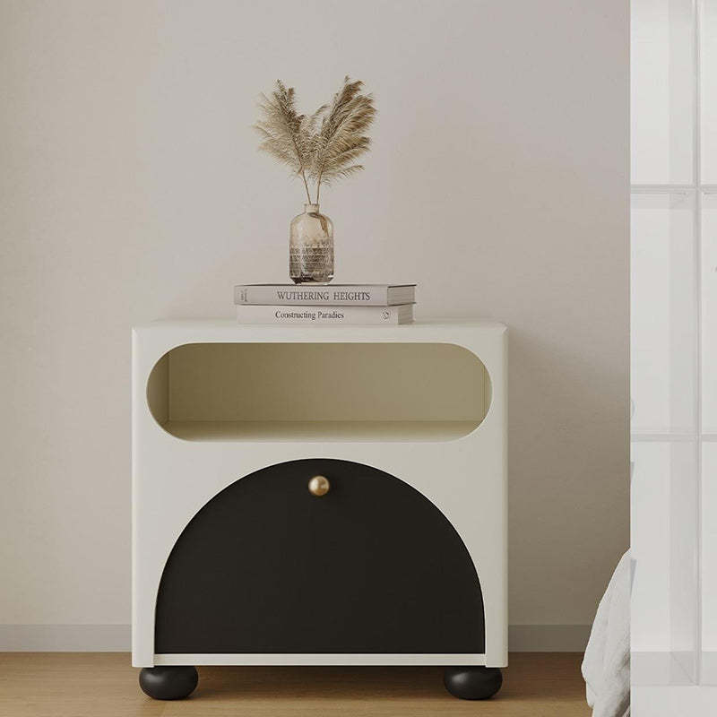 Nordic Pine Cube Dice Nightstand 1-Drawer